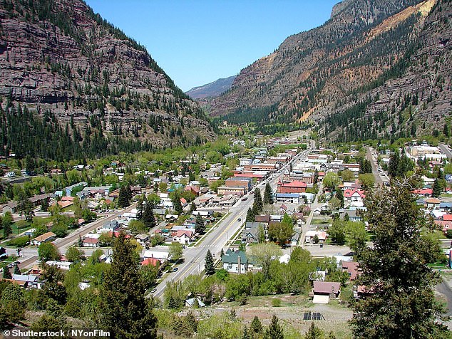 Pictured above is Ouray, a quaint mountain town often referred to as the 