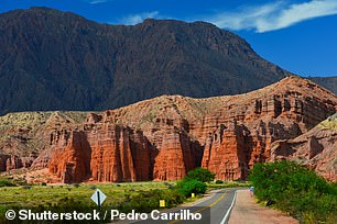 Salta is located an hour and a half north of Quebrada de las Conchas, an otherworldly natural rock formation (above)