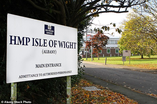 A sign at the main entrance to the Albany site of HMP Isle of Wight on Parkhurst Road, Newport, Isle of Wight, where Karadzic is serving a life sentence