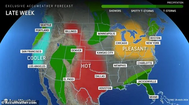 The Northeast and Midwest are experiencing temperatures about 20 degrees below average, but 