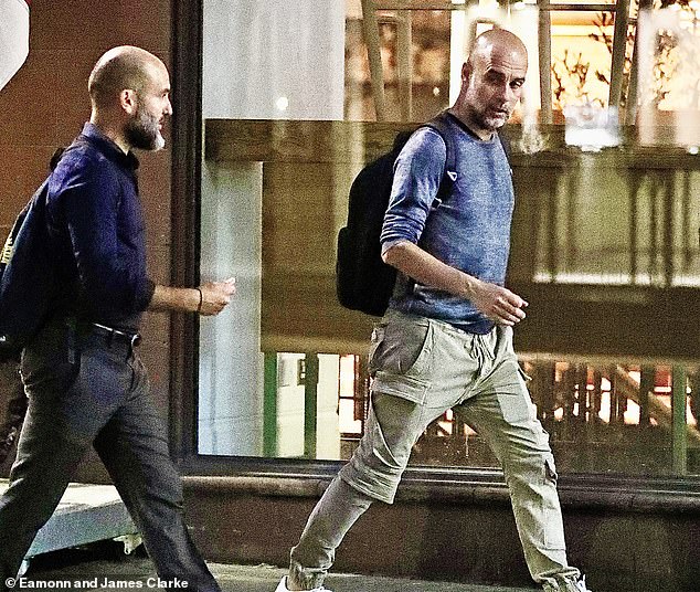 Gundogan attended a meeting with Pep Guardiola at the City manager's Tast Catala restaurant