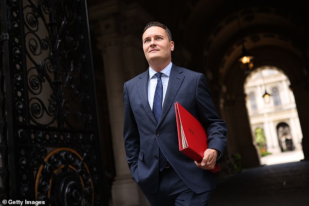 Health Secretary Wes Streeting (pictured) warned that the health service is 