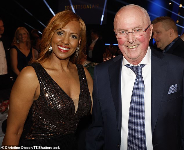 Eriksson (pictured with partner Yaniseth Alcides) revealed in January that he had pancreatic cancer and was nearing the end of his life, with a 