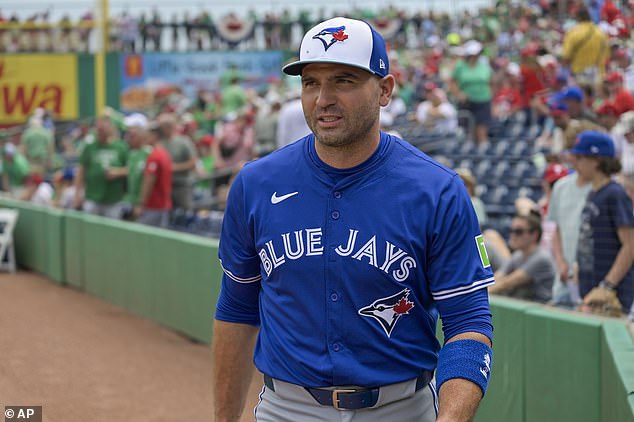 Votto, a Toronto native, signed a minor league contract with his hometown team in March.