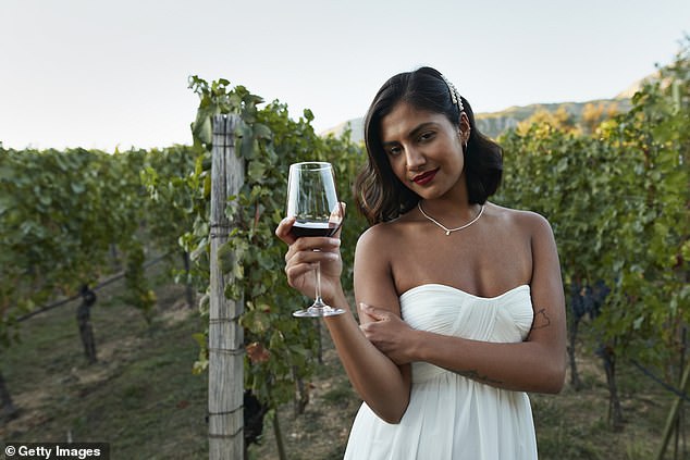 The latest report also revealed that the average age of wine connoisseurs visiting Napa is 40. In 2018, the average age of visitors was 46 (file image)