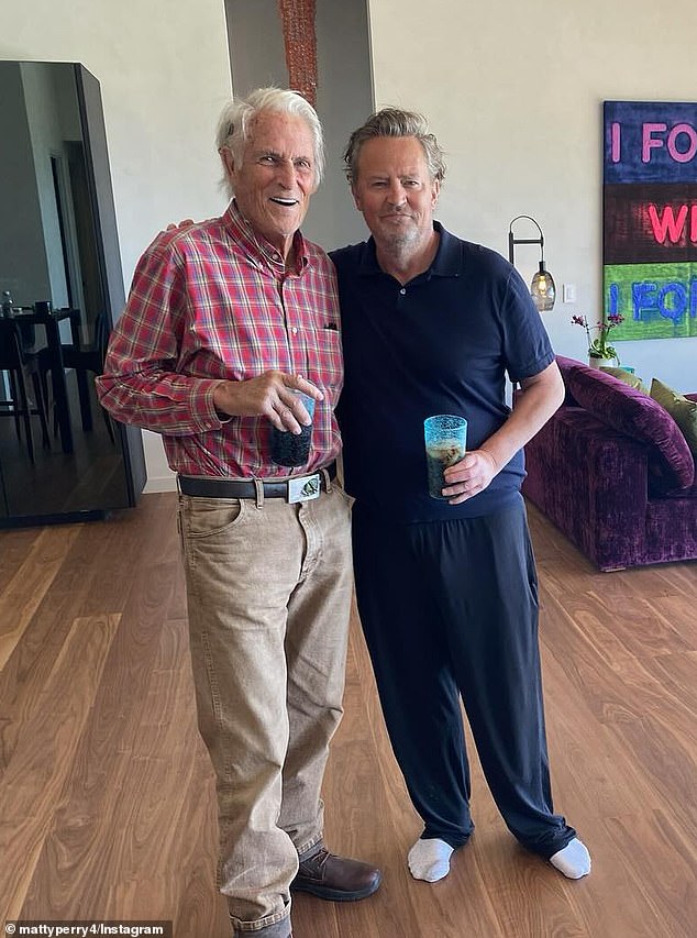 The father-son duo had a complicated history, but later developed a close relationship. They were last photographed together in a touching photo shared on Instagram just two weeks before Matthew's tragic death in October 2023.