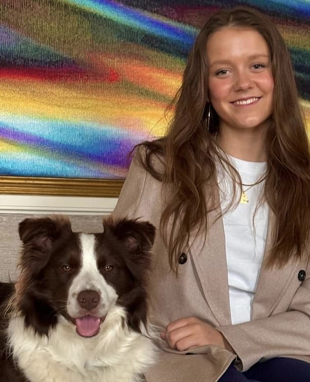 For the 17th birthday photo released in April, Mary's eldest daughter Princess Isabella was photographed alongside her Border Collie Coco.