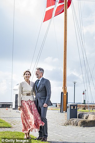 Frederik and Mary were photographed laughing and smiling together and later wrote on Instagram how Bornholm had lived up to its nickname 