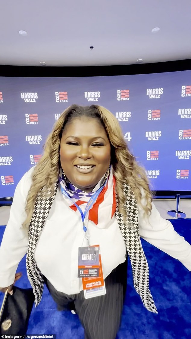 Brandy, commonly known by her social media account @thegenzpublicist, is a 24-year-old influencer from Atlanta who was invited to the convention.