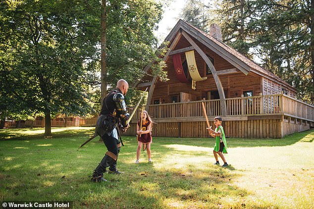 Evening entertainment takes place at the Knight's Village, seen here, from 6:00pm to 8:00pm each night (file image)