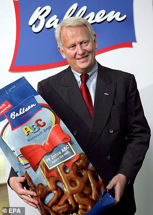 Verena Bahlsen is one of four children of company owner Werner Bahlsen (pictured)