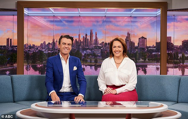 Mr Anderson informed ABC staff of his decision on Thursday. Pictured are News Breakfast presenters Michael Rowland and Lisa Millar.