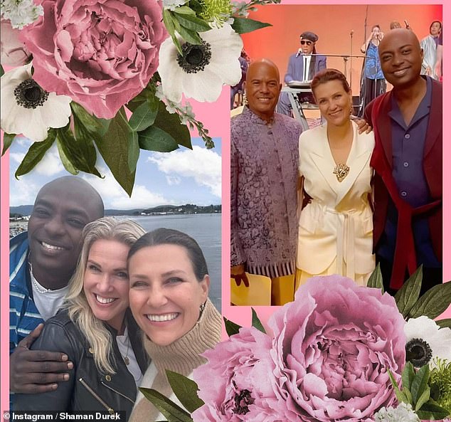 Parish priest Margit Lovise Holte (bottom left) will marry Princess Martha and shaman Durek, but the Reverend Michael Beckwith, who appeared on Oprah Winfrey's Super Soul podcast, will also take part.