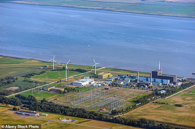 A flying object was detected hovering over the industrial area of ​​Brunsbütte, on the north coast of Germany, (pictured) last night