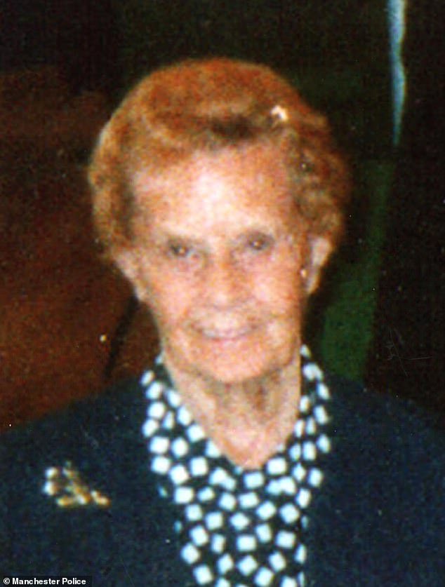 Pictured: Angela's mother Kathleen, who was described as a woman 