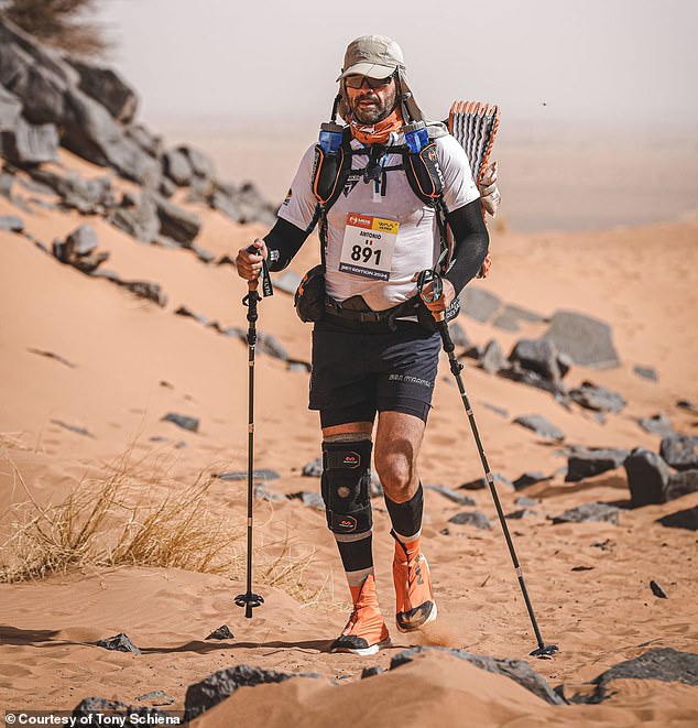 Most recently, Tony completed the toughest foot race on the planet, the Sands Marathon, which is equivalent to running six marathons in six days.