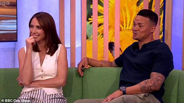 Jenas pictured on his final episode of the One Show on July 22nd this year alongside Alex Jones