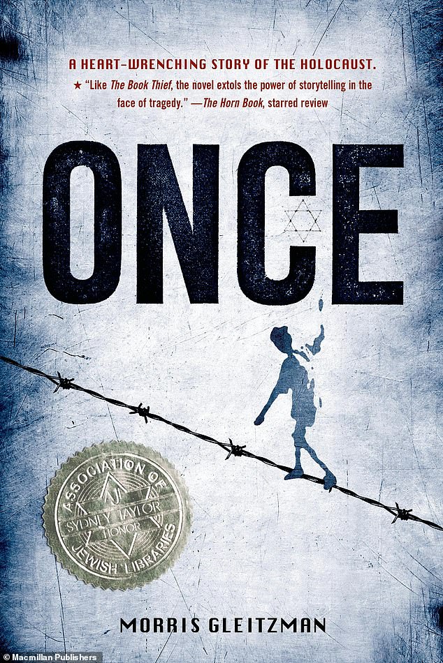 The youngster wanted to dress like the protagonist of Morris Gleitzman's Once (pictured), who was forced to wear a Star of David while hiding from the Nazis in Poland in 1942.