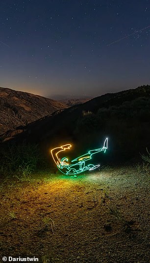 One of the light paintings made by Dariustwin