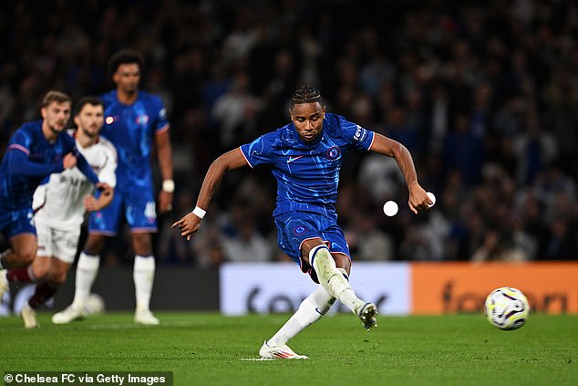 Nkunku kept his composure from the penalty spot to give Chelsea the lead early in the second half.