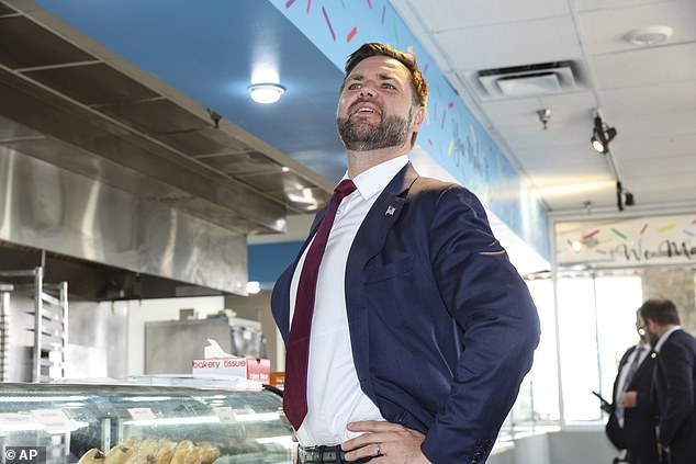 Vance ended up ordering a 'random assortment' of two dozen donuts.