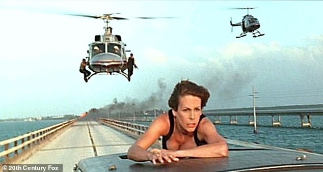 Curtis' willingness to do almost all of his own stunts dates back decades, to when he filmed True Lies (1994) alongside Arnold Schwarzenegger with James Cameron in the director's chair.