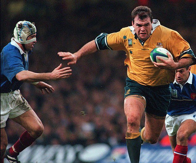 Hugo Kulcsar inspired Wallabies great Owen Finegan, who knows the youngster personally after coaching his junior rugby team (pictured at the 1999 World Cup final)