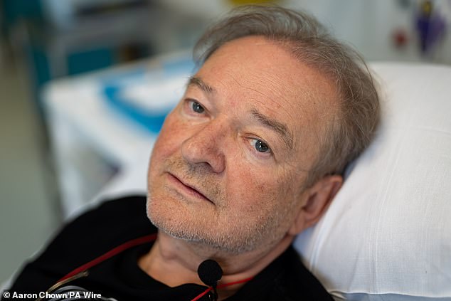 Told that chemotherapy and radiotherapy would only give the 67-year-old scientist a 35 percent chance of surviving five years, he opted to take part in the groundbreaking trial.