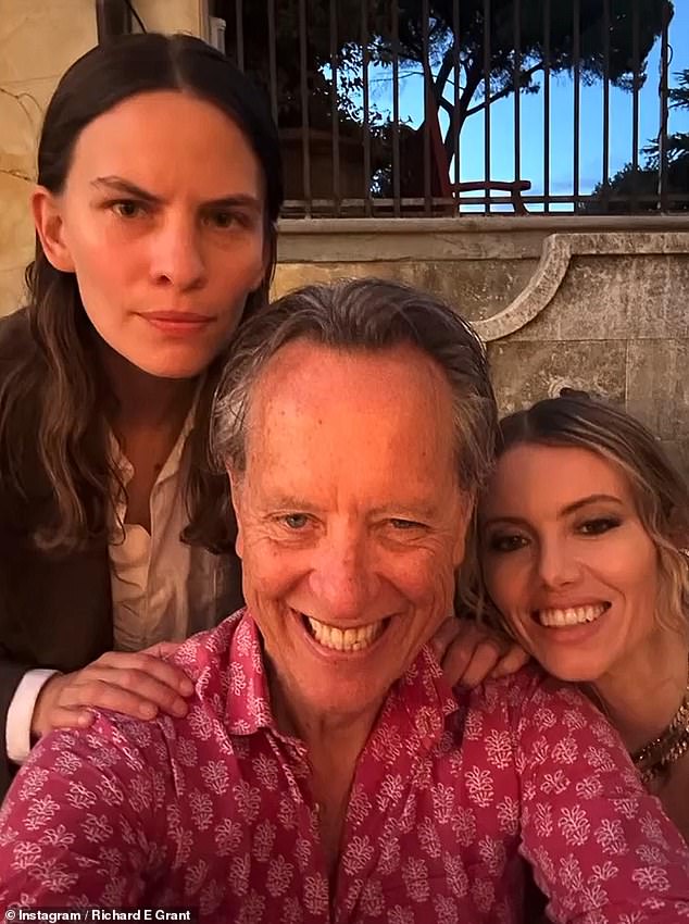 The group was also joined by Sting's daughter Mickey and son Giacomo, as well as his son Eliot Sumner (pictured), who identifies as non-binary, and his partner Mollie DaviS.