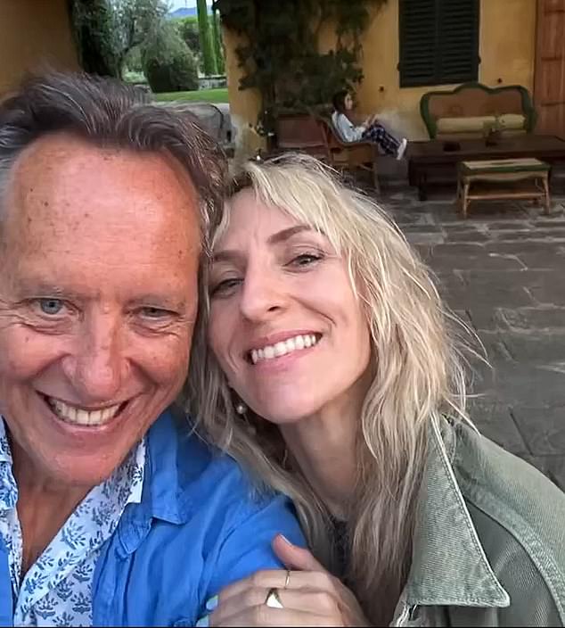 She captioned her post: 'I met @theofficialsting and @trudiestyler 40 years ago when we were both doing plays at the Lyric Hammersmith' (pictured with the couple's daughter Mickey Sumner).