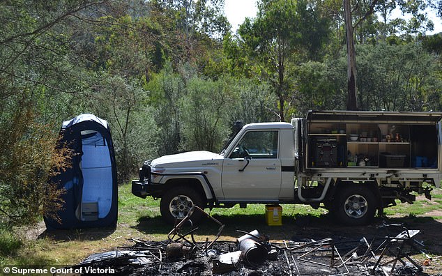 Russell Hill camp burned down after Lynn shot and killed Carol Clay