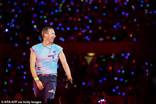 Coldplay frontman Martin paid tribute to 