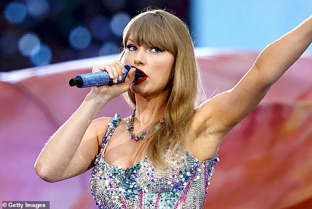 Taylor Swift canceled her three concerts in Vienna after two suspects were arrested for allegedly planning a terror attack at her shows - Swift is pictured performing in London in June