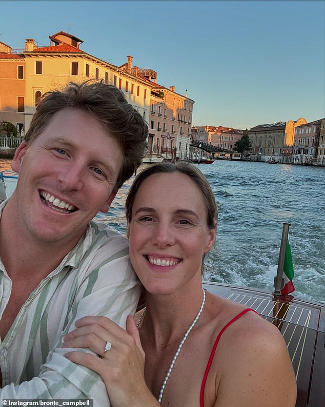 The happy couple vacationed in Europe following the 2024 Paris Olympics, where Benfield proposed to Bronte during a golden hour boat ride in Venice, Italy.