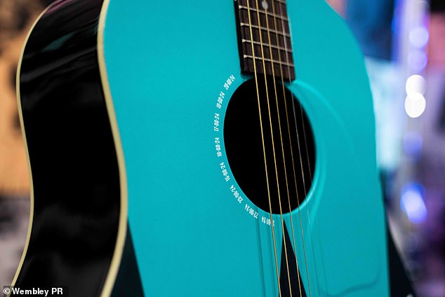 The guitar has since been sent to Nashville in the US while Swift returns home.