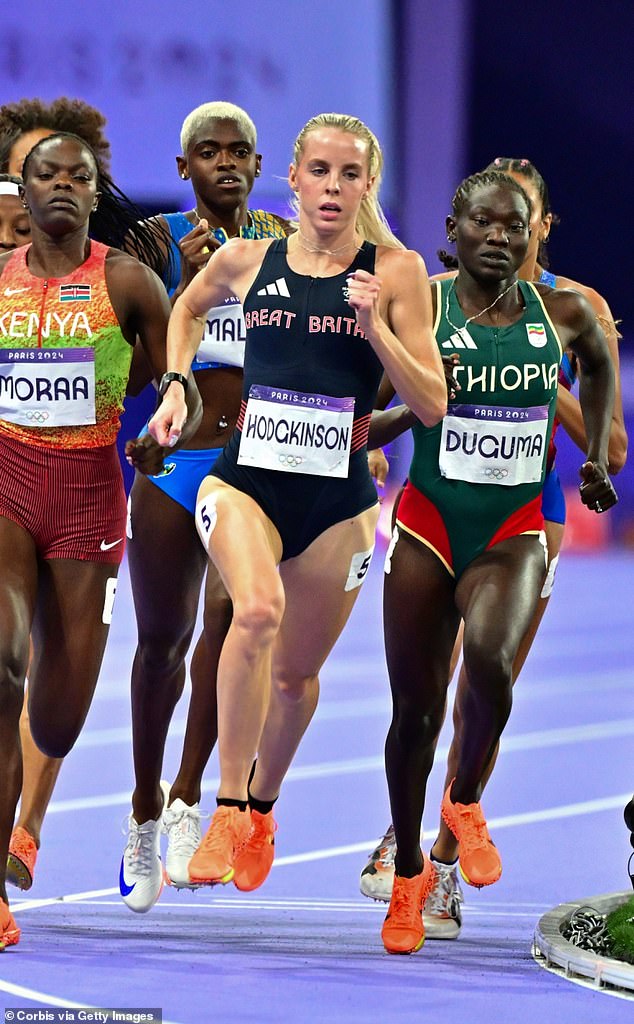 Could you be as good as Keely? The test for future Olympians, which is open to 16- to 24-year-olds and involves recording scores after a series of simple activities and then uploading them online, is designed to help find a new generation of talent (pictured: Team GB's Keely Hodgkinson winning the 800m final in Paris this summer)