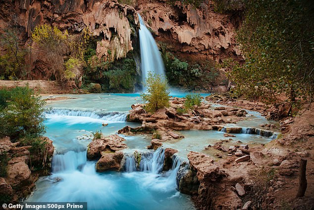 The Havasupai Tribe, which provides hikers with access to the area where the falls are, said on social media that the area will be closed until Sunday.