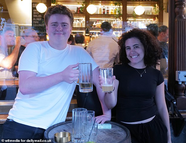 Anthony, from Ealing, was on his second pint of Bavarian Helles and said he wouldn't try the low-alcohol beers on offer because 