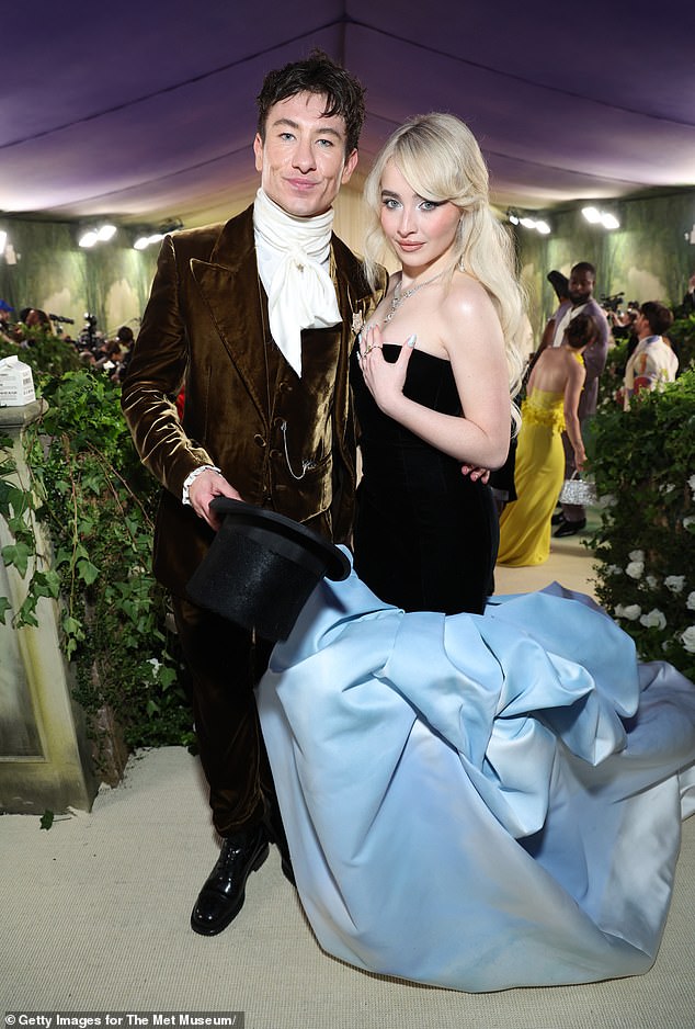 Carpenter has since been linked to Irish actor Barry Keoghan, and the pair made their red carpet debut at the 2024 Met Gala in May (seen above).