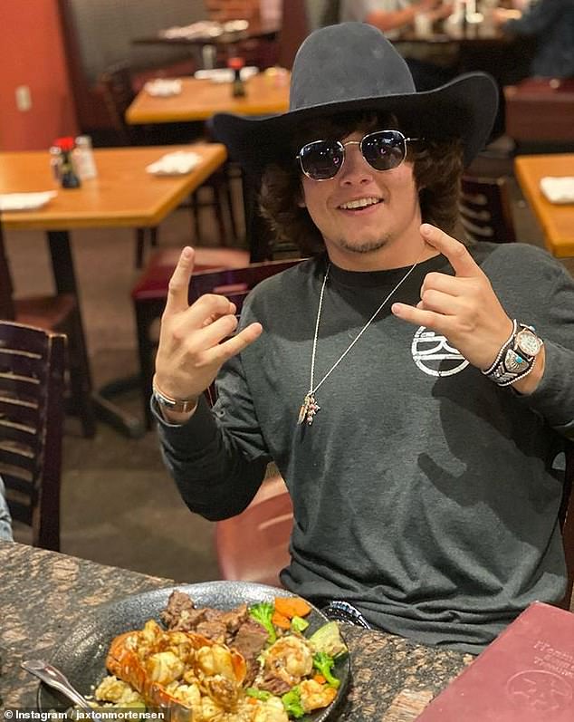 Jaxton Mortensen was seen by medics moments after he was nearly crushed by a bull at the 31st Barretos International Rodeo in Barretos, São Paulo, on Thursday.