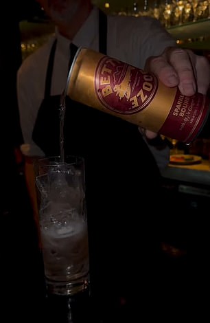 The cocktail brand, started by the actress last year, provided drinks for the after-party and social media users were not amused.