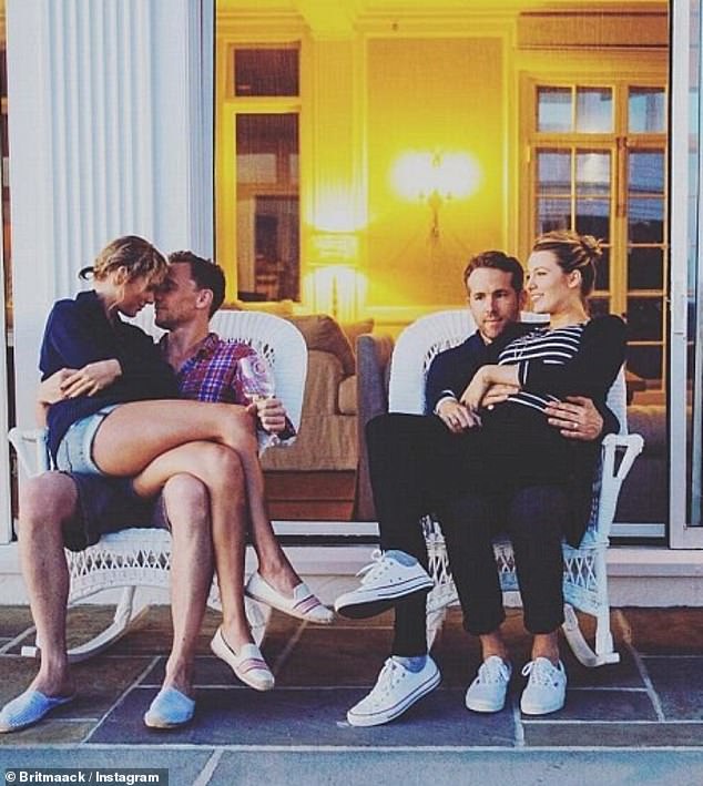 In 2016, she was seen snuggling up to her then-boyfriend Tom Hiddleston in a cute couple photo with her BFF Blake Lively and her husband Ryan Reynolds.