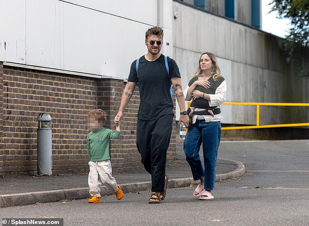 The 36-year-old actress, who played Ada Thorne in the BBC gangster drama, was spotted out and about in north London with her actor husband Matt Stokoe and their three-year-old son Henry.