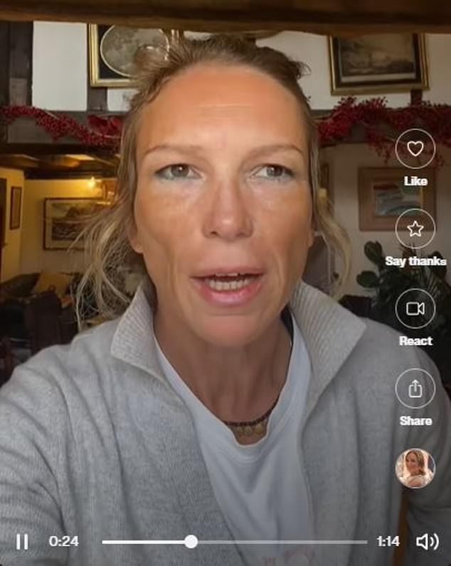 The 45-year-old actress is one of a number of celebrities who offer their fans the chance to receive personalised messages in exchange for often considerable sums of money.