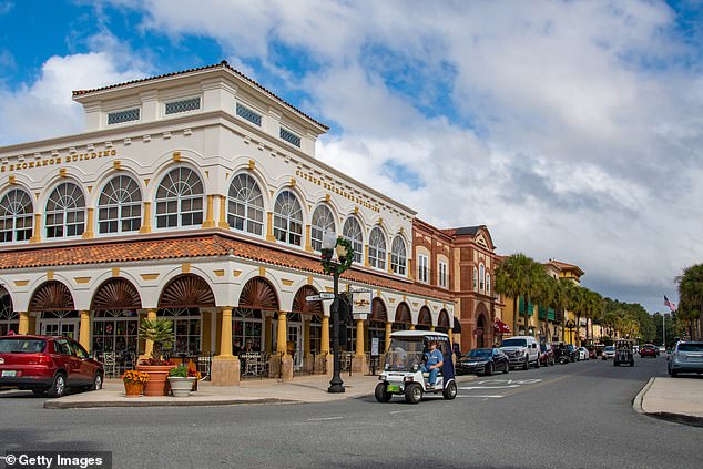 Many residents of The Villages choose to use a golf cart to get around town.