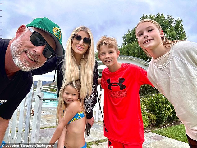 Jessica shares Birdie, as well as son Ace, 11, and daughter Maxwell, 14, with her longtime husband and former NFL star, Eric Johnson.