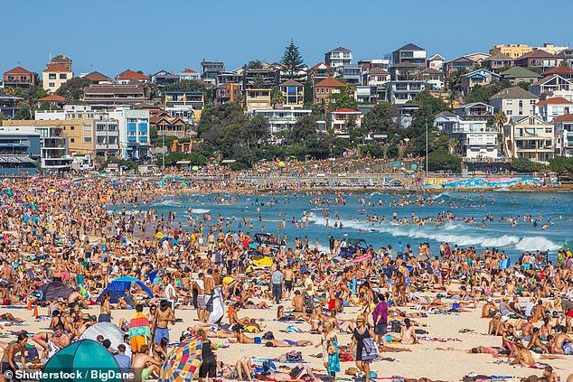 The Bureau of Meteorology expects the weather system to precede a warmer than normal spring and summer (pictured: Bondi Beach)