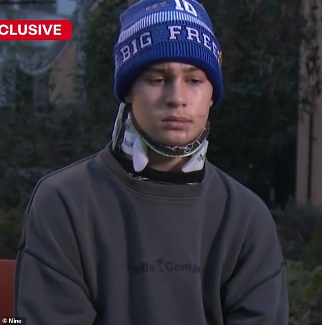 Tyler Rowe (pictured after being released from the hospital) broke his silence on Thursday