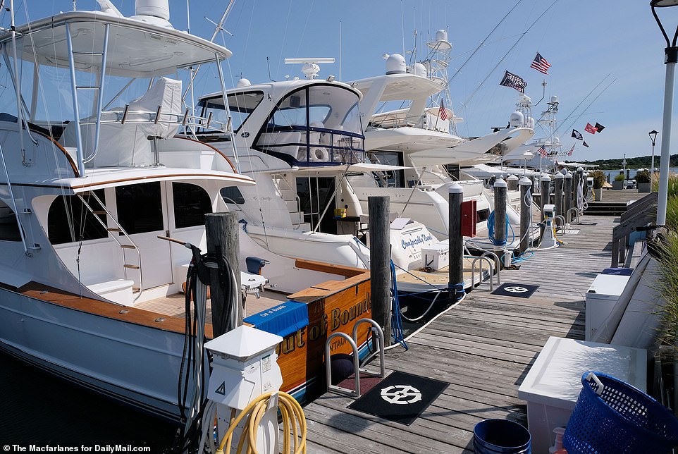 The yacht club sits on 16 acres on Star Island, near the tip of Long Island, and is the largest marina in the Hamptons.