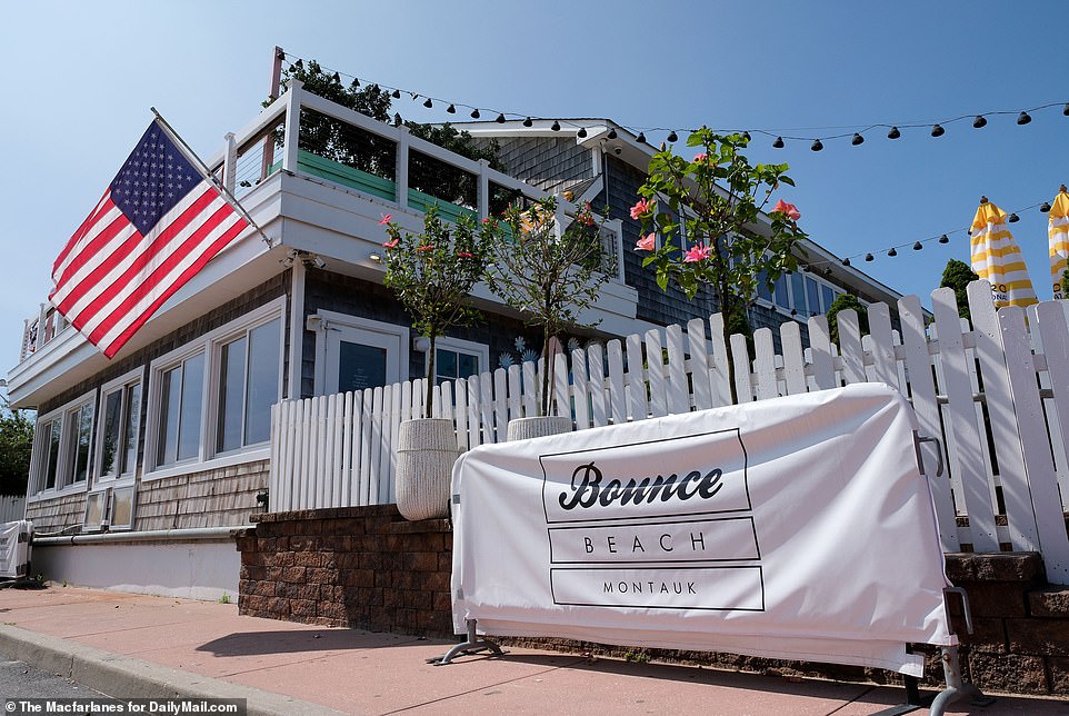 The Bounce Beach restaurant in Montauk is among the locations where Dyatchin reportedly closed his deals.